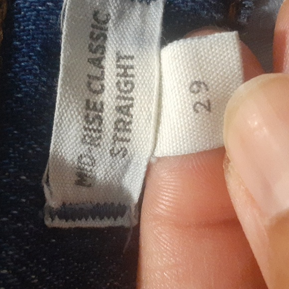 Madewell Jeans High Rise Classic Straight Women's Size 29 Casual Coastle - Picture 7 of 7